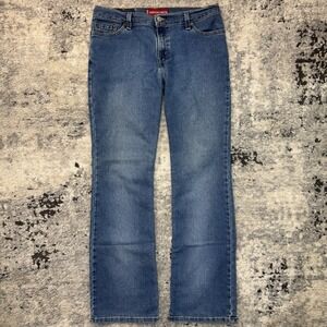 Vintage Levis 518 Superlow Boot Cut Jeans Blue Medium Wash Size 11 M JR Y2K